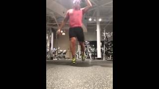 Dumbbell split jerk