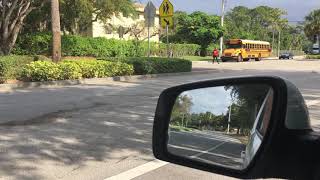 Cars Running Through Broward Bus Stop 2018