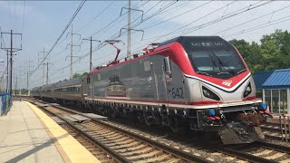 Amtrak HD EXCLUSIVE: Siemens ACS-64 Veterans Unit 642 Test Train at Claymont, DE