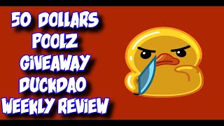 $50 $Poolz Giveaway. Duckdao Weekly Review. $CUDOS $GLCH $INFI. New Tier 1 Project. USDC Pool