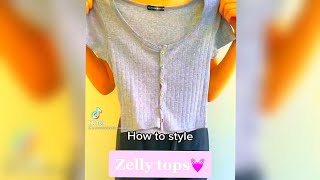 Style zelly tops in 4 ways!! || Yt shorts