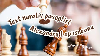 Text narativ pasoptist - Alexandru Lapusneanu de Costache Negruzzi