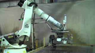 USG Robotics RoboCut in action at Akropolis Marble and Granite Imports of Colmar, PA