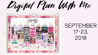 Digital Plan With Me: September 17-23, 2018