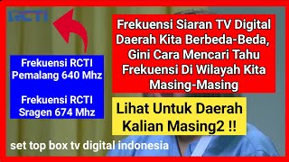 cara mengetahui frekuensi siaran tv digital di beberapa daerah di set top box tv digital indonesia