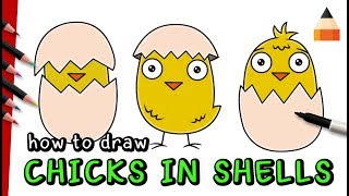 How To Draw Chicken Step by Step | Drawing Chicken | Easter Drawings