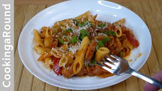 Sausage And Peppers Pasta  Recipe