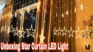 Star Curtain LED String Lights| Curtain Lights | Review | Unboxing the Trendz Home Decoration