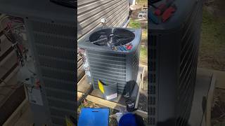 A/C Condenser Install #installation #diy #hvac #handyman #trending