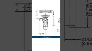 Danfoss Cuerpo de Valvula de Expansion TES2 refrigerantes R404 R507 con Ecualizacion Externa