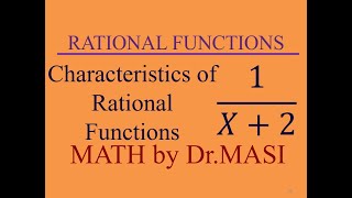 Function 1/(x+2), Characteristics of Reciprocal Function