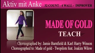 Made of gold - Jamie Barnfield & Karl Harry Winson - teach and learn with Anke