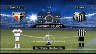 COPA DO BRASIL SAO PAULO X SANTOS QUARTAS DE FINAL - BOMBA PATCH 2024 - GAMEPLAY PS2.