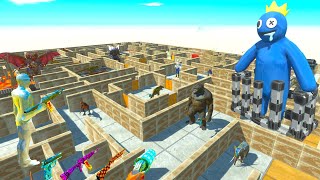 FPS AVATAR RELEASE RAINBOW FRIENDS BLUE DEADLY MAZE - Animal Revolt Battle Simulator