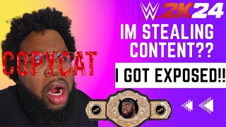 ADRESSING THIS ONE TIME AND ONE TIME ONLY! WE GOTTA DO BETTER MAN! WWE 2K24 MYFACTION CONTENT THIEF!