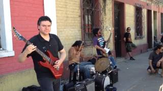 Buskers in Franklin, barrio de Santiago