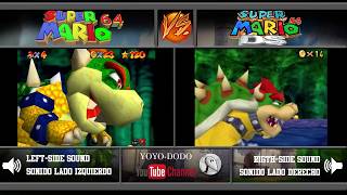 Super Mario 64 vs Super Mario 64 DS Gameplay Comparison - Comparación