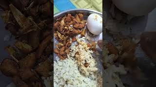 Eat in 15 Seconds Alu Fry with Egg and Rice #4597