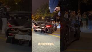 Koenigsegg Jesko Attack leaving the Car Show #shorts #automobile #rich #youtubeshorts #fast #cartok