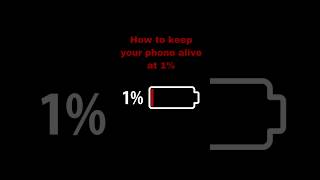 How To keep Your Phone Alive at 1% #phonehacks #trending #shorts #shortvideo #viral#viralvideo#short