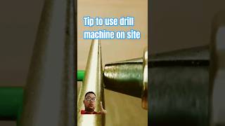 Tip on site with drill machine #tiponsite #constructionlife