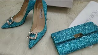 DIY Jimmy choo Cinderella glass slippers /shoes and bag