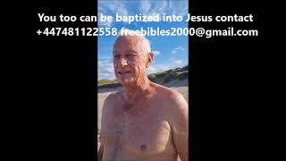 South African in UK baptized just into Jesus on Northumberland beach