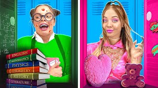 Nerd VS Popular at Prom ! Extreme Makeover from Nerd to Popular Girl!