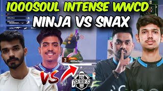 IQOOSouL Intense WWCD 😳 SouL Manya & Nakul on Fire 🔥 Ninja vs Snax 😱#soul #teamsoul #bmps