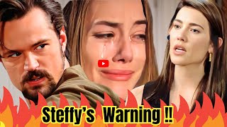 OMG!! Hot Update!! Steffy Confronted Hope With Shocking Warning Drops Bombshell News!!