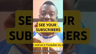 SEE ALL YOUR SUBSCRIBERS by doing this now! #subscribers #youtubeshorts #youtubeshort #short #shorts