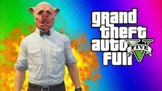 GTA 5 Online Funny Moments Gameplay - Invisible Car Glitch, Wildcat Inventory, Tattoo (Multiplayer)