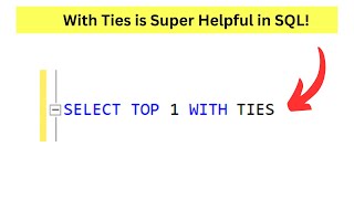 #SQL With Ties is Really Helpful in SQL. #datascience #sql #programming