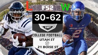 Boise State vs Utah State Game Review & Reaction Video! Highest scoring game in 7 years!!