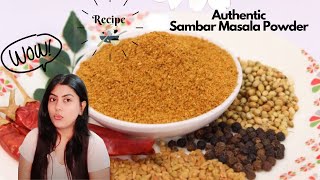 Homemade Sambar Masala Powder recipe in Hindi | Authentic Sambar masala - Rituals