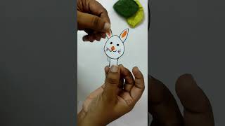 Easy Easter Bunny Craft #youtubeshorts #easterbunny #eastereggs