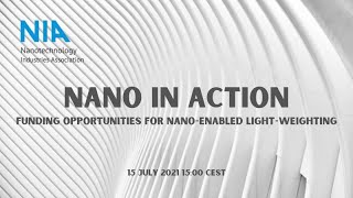 Nano in  Action: Funding opportunities for nano-enabled light-weighting