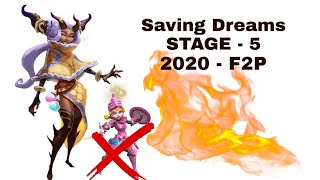 LORD MOBILE - Dream Witch Limited Challenge Stage 5  2020 | saving dreams stage 5 - 2020 | F2P