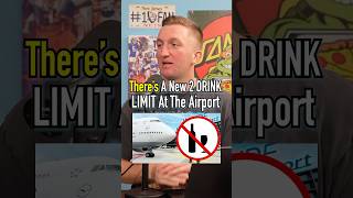 2 DRINK LIMIT At The AIRPORT?! #shorts #travel #plane #drink