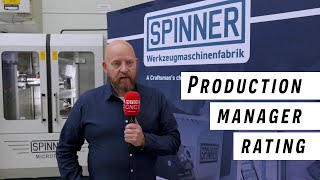 SPINNER CNC machines: Feedback from Arnt Erik Reinsbakk, Production Manager