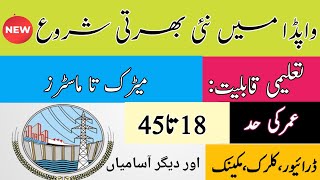 WAPDA New Jobs 2024 | New Jobs in Pakistan 2024