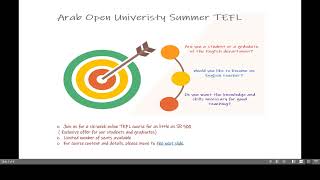 Summer TEFL Training AOU