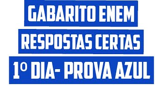 GABARITO ENEM 2021- PROVA AZUL- 1⁰DIA #short