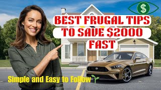 EASY FRUGAL TIPS TO SAVE MONEY FAST | Frugal Habits That Actually Work | FRUGAL LIVING TIPS