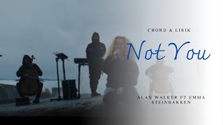 NOT YOU - Alan Walker Ft Emma Steinbakken (chord & lirik) cover