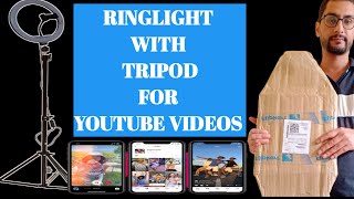 Ring light with tripod stand l Unboxing & Review l Ring light at an affordable price 😀