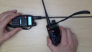 Рация Baofeng UV-5R с антенной nagoya NA-771 с алиэкспресс для охоты, рыбалки