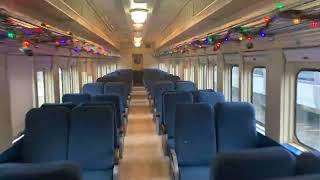 Take a walk through our decorated train