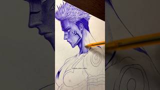 Ryomen Sukuna drawing WIP [asmr] #shorts