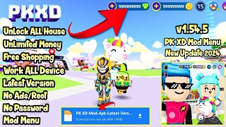 PK XD Mod Apk 1.56.0 New Update 2024 - Unlocked All Houses & Skins | Mod menu